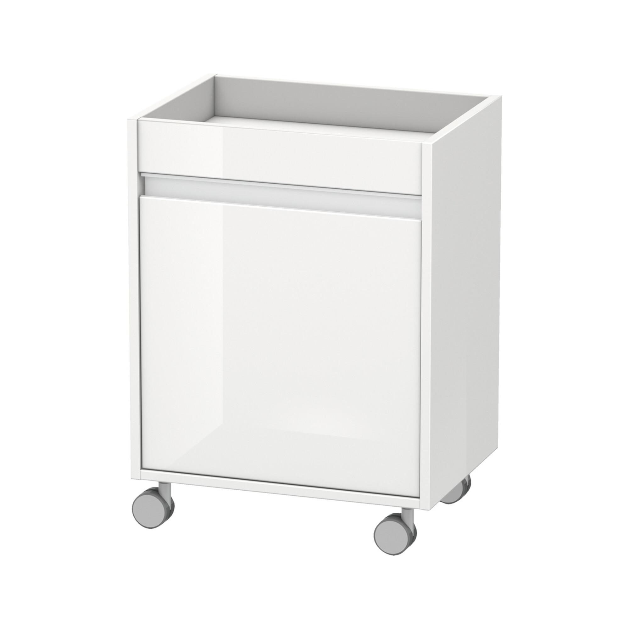 Duravit Rollcontainer Ketho 50x36x67cm, Tür links, weiß hochglanz