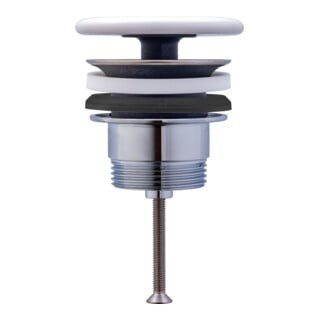 Duravit Schaftventil d 72mm, f WT o. Überlauf, anthrazit matt