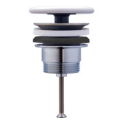 Duravit Schaftventil d 72mm, f WT o. Überlauf, anthrazit matt