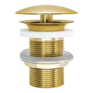 Duravit Schaftventil d 72mm, f WT ohne Überlauf, Gold poliert
