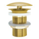 Duravit Schaftventil d 72mm, f WT ohne Überlauf, Gold poliert-1