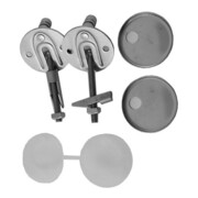 Duravit Scharnier-Set f Sitz m/o Absenkautomatik, Edelstahl