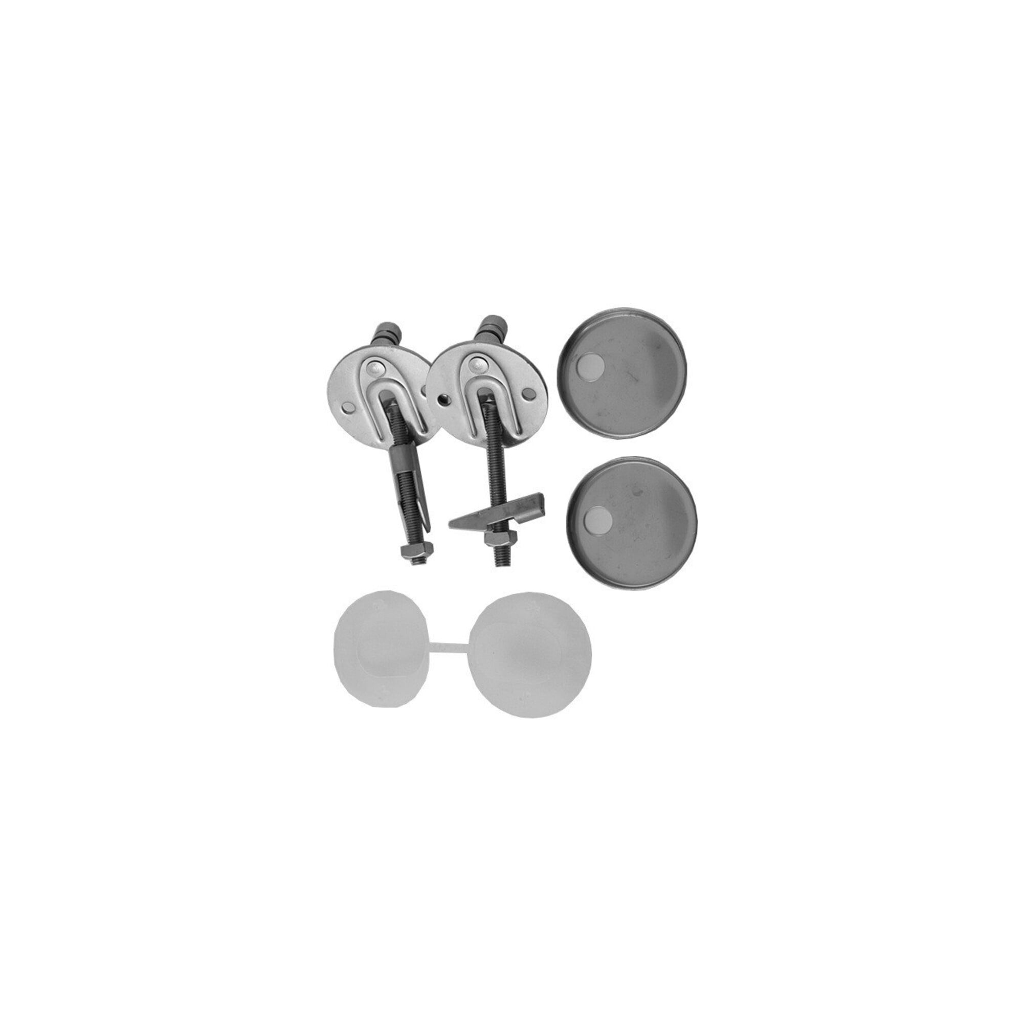 Duravit Scharnier-Set f Sitz m/o Absenkautomatik, Edelstahl