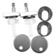 Duravit Scharnier-Set f Sitz mit Absenkautomatik, Kunststoff-1