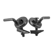 Duravit Scharnier-Set f Sitz ohne Absenkautomatik, Edelstahl
