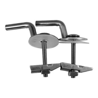 Duravit Scharnier-Set f Sitz ohne Absenkautomatik, Edelstahl