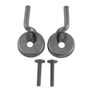 Duravit Scharnier-Set f Sitz ohne Absenkautomatik, Edelstahl