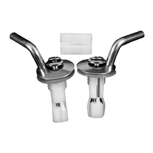 Duravit Scharnier-Set f Sitz ohne Absenkautomatik, Edelstahl