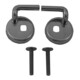 Duravit Scharnier-Set f Urinaldeck o. Absenkaut., Edelstahl-1