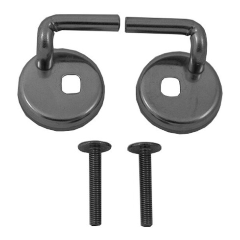 Duravit Scharnier-Set f Urinaldeck o. Absenkaut., Edelstahl