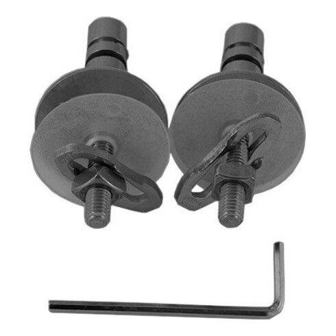 Duravit Scharnier-Set f WC-Sitz mit Absenkautomatik, Edelstahl