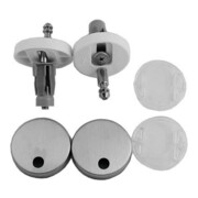 Duravit Scharnier-Set f WC-Sitz mit Absenkautomatik, Edelstahl