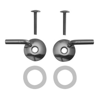 Duravit Scharnierpaar Starck 3 chrom ohne SoftClose für WC-Sitz
