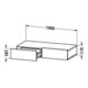 Duravit Schubkastenablage DuraStyle 100x44cm, 2 SBK, ba m/we ma, m Konsole