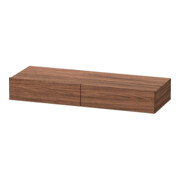 Duravit Schubkastenablage DuraStyle 120x44cm, 2 SBK, Nussb dkl., m Konsole