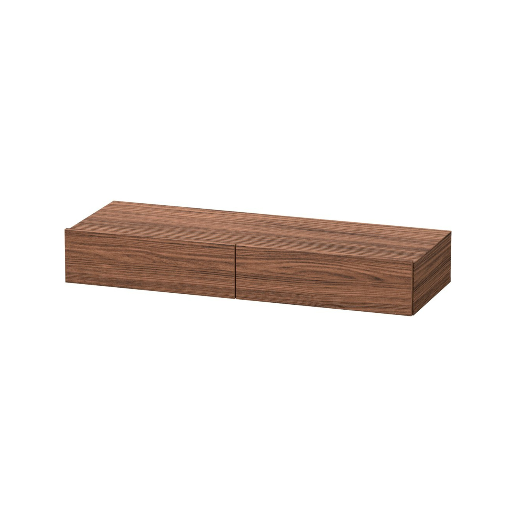 Duravit Schubkastenablage DuraStyle 120x44cm, 2 SBK, Nussb dkl., m Konsole
