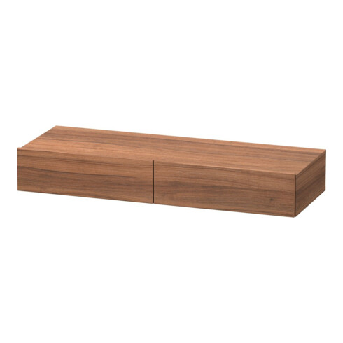 Duravit Schubkastenablage DuraStyle 120x44cm, 2 SchKa., Nussb Nat, m Konsole