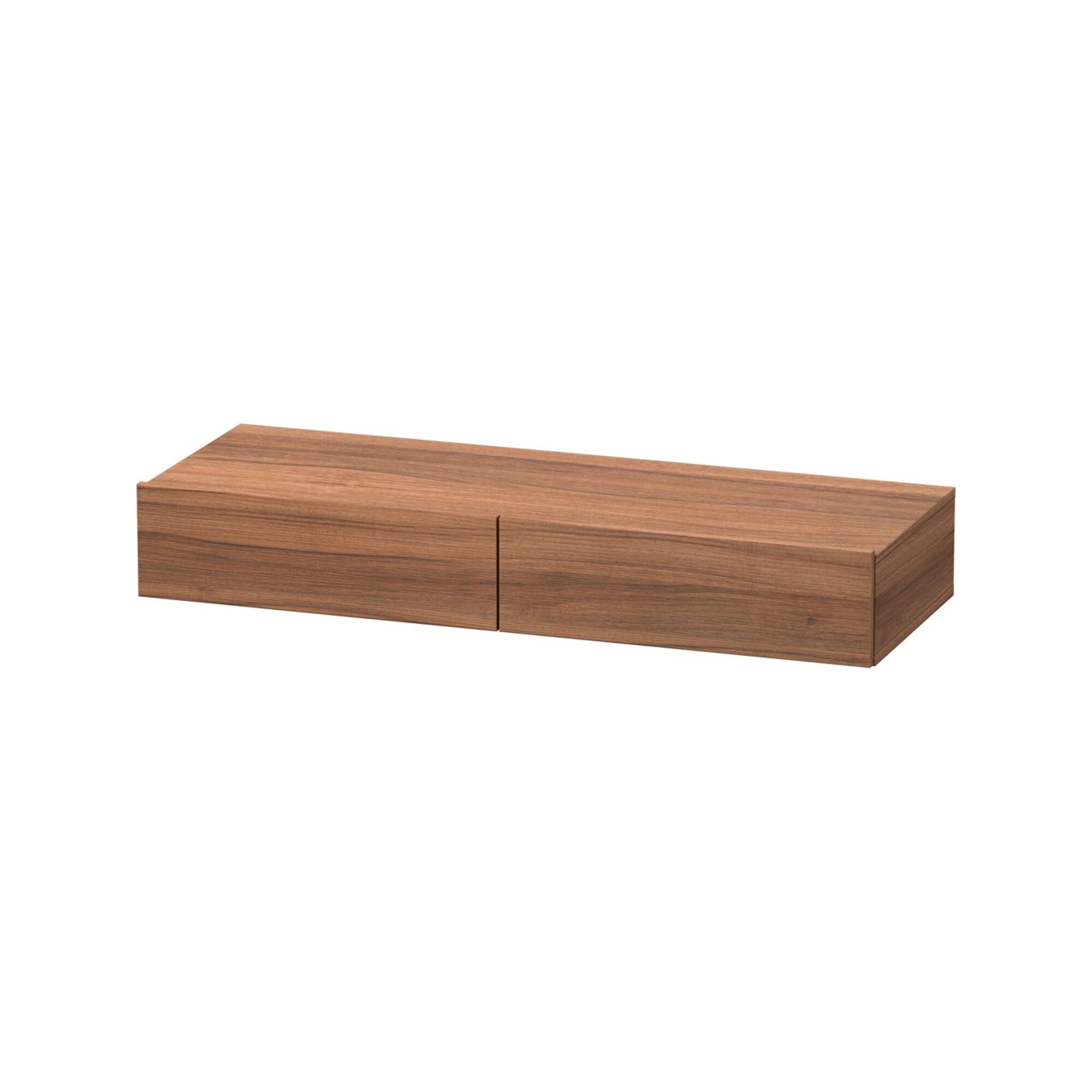 Duravit Schubkastenablage DuraStyle 120x44cm, 2 SchKa., Nussb Nat, m Konsole