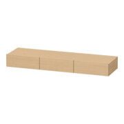 Duravit Schubkastenablage DuraStyle 150x44cm, 3 Schubk., Ei Nat, m Konsole