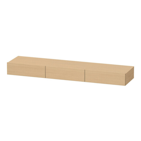 Duravit Schubkastenablage DuraStyle 180x44cm, 3 Schubk., Ei Nat, m Konsole