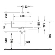 Duravit Scola lavabo universel 61,5x46 cm, avec trop-plein, à droite, blanc-4