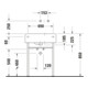 Duravit Scola lavabo universel 61,5x46 cm, avec trop-plein, à droite, blanc-5