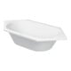 Duravit Sechseck-Badewanne D-Code 190x90x40cm, EB-Version, 2 RS, weiß-1