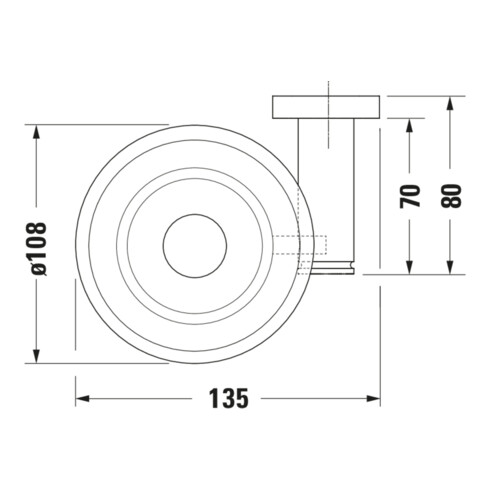 Duravit Seifenschale D-Code 13,5x12cm, Gl. we. ma, Sch links, chrom