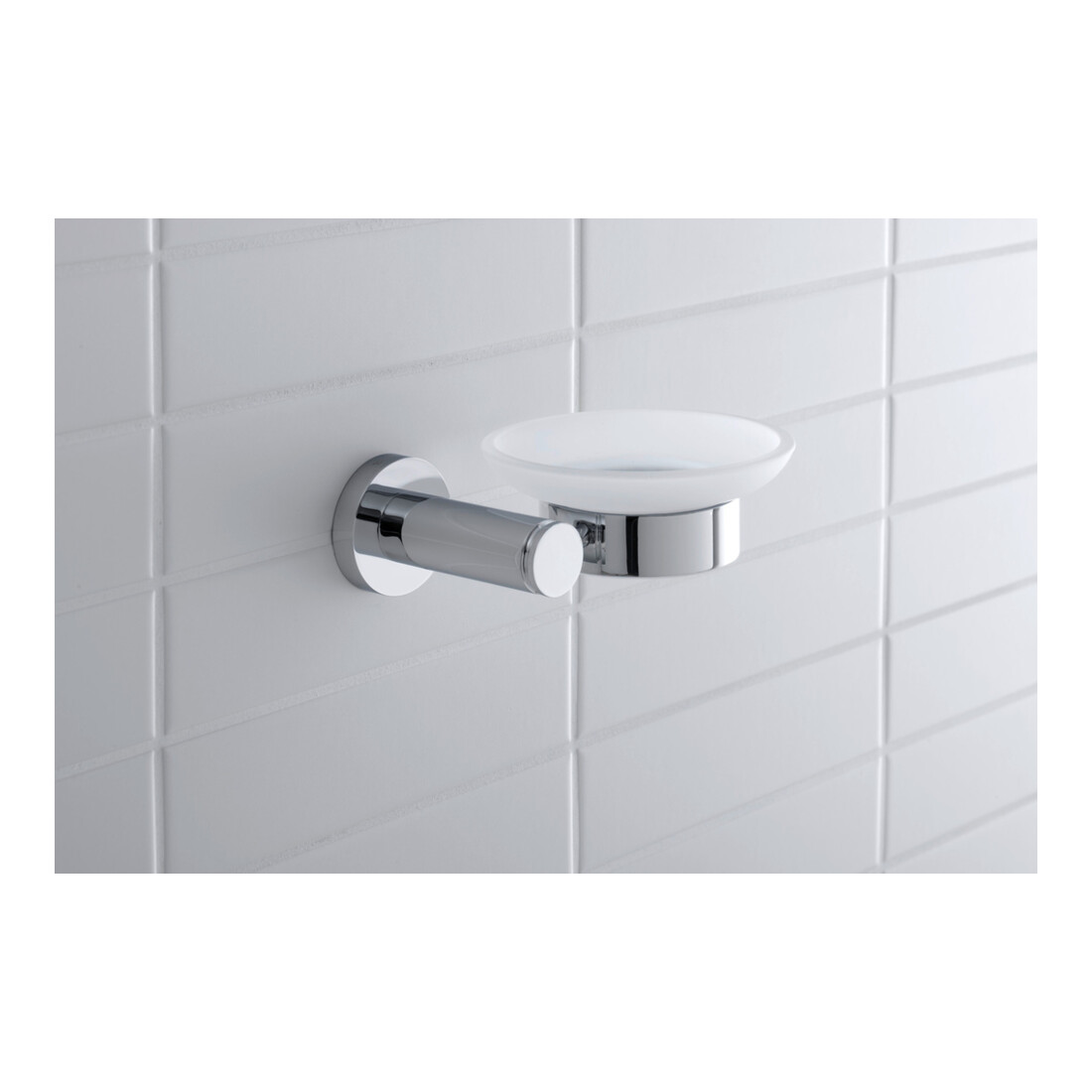 Duravit Seifenschale D-Code 13,5x12cm, Gl. we. ma, Sch links, chrom