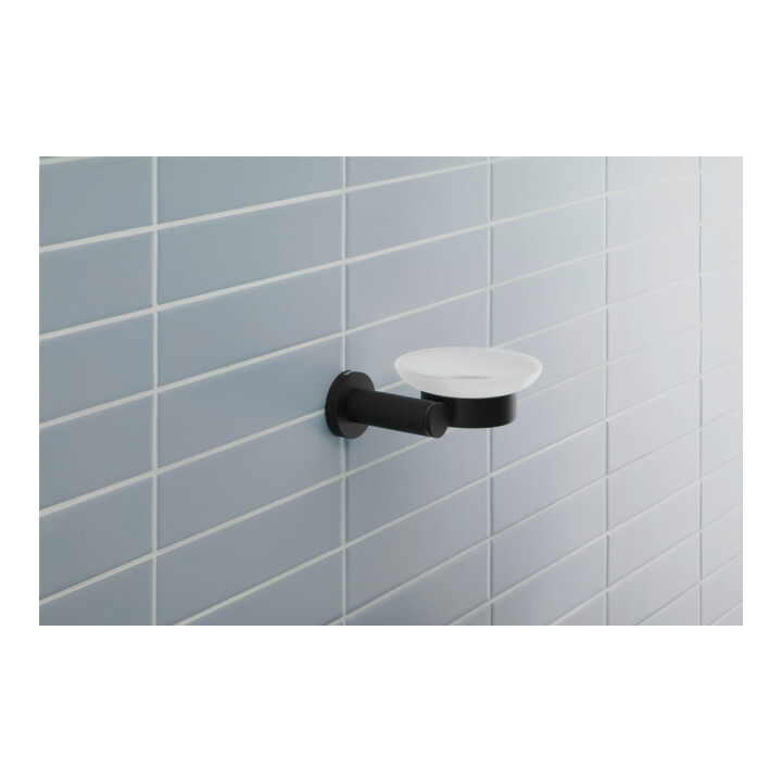 Duravit Seifenschale D-Code 13,5x12cm, Gl. we. ma, Sch re, sw matt