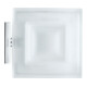 Duravit Seifenschale Karree 11,5x12,2cm, Gl. weiß matt, Halter chrom-2