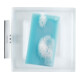 Duravit Seifenschale Karree 11,5x12,2cm, Gl. weiß matt, Halter chrom-5