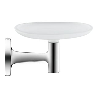 Duravit Seifenschale Starck T 14x11,9cm, Wandmont., Gl. we matt, chrom