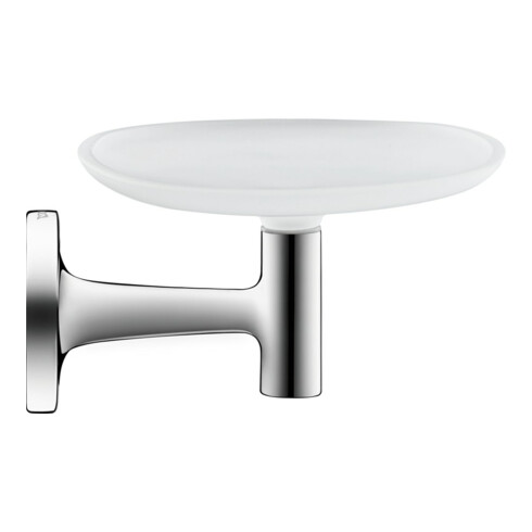 Duravit Seifenschale Starck T 14x11,9cm, Wandmont., Gl. we matt, chrom