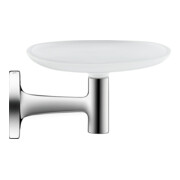 Duravit Seifenschale Starck T 14x11,9cm, Wandmont., Gl. we matt, chrom