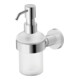 Duravit Seifenspender D-Code chrom, 6,9x14,5cm, Glas weiß matt-4