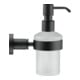 Duravit Seifenspender D-Code noir mat, 6,9x14,5 cm, verre blanc mat-1