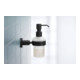 Duravit Seifenspender D-Code noir mat, 6,9x14,5 cm, verre blanc mat