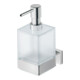 Duravit Seifenspender Karree 7x12,4cm, Wandmont., Gl. we m, Ha. chrom-5