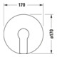 Duravit Set complet mitigeur douche encastré D-Code céramique, rond, 24,5 l, noir mat