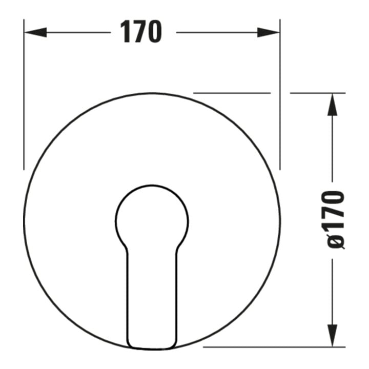 Duravit Set complet mitigeur douche encastré D-Code céramique, rond, 24,5 l, noir mat