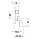 Duravit Set complet mitigeur douche encastré D-Code céramique, rond, m. comm., noir mat-5
