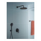 Duravit Set complet mitigeur douche encastré D-Code céramique, rond, m. comm., noir mat
