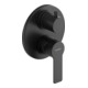 Duravit Set complet Mitigeur monocommande encastré D-Code céramique, 19 l, noir mat