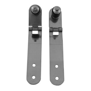 Duravit Set de charnières pour abattant d'urinoir sans frein de chute, acier inoxydable