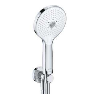 Duravit Set de coude mural MinusFlow avec douchette, flexible, blanc brillant