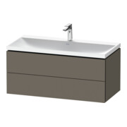 Duravit Set de meubles L-Cube 100x48x48 cm, avec HL, gris semi-mat, 2 tiroirs