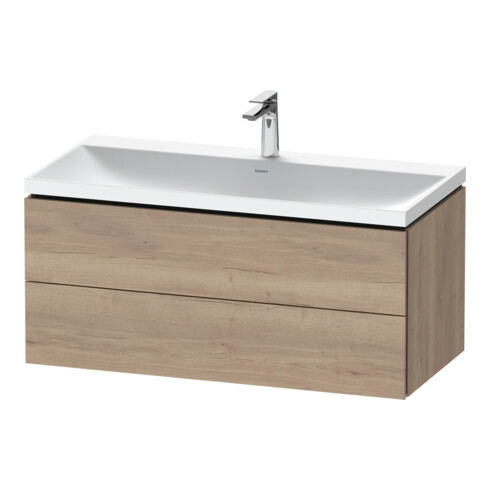 Duravit Set de meubles L-Cube 100x48x48 cm, avec HL, marbre œuf, 2 tiroirs