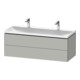 Duravit Set de meubles L-Cube 120x48x48 cm, 2 HL, 2 SBK, gris béton-1