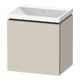 Duravit Set de meubles L-Cube 45x35x48 cm, 1 porte, en L, gauche, taupe mat-1